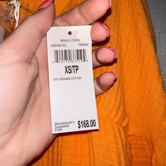 Midi Orange Sundress with Pockets - NWT - Picture 4 of 9